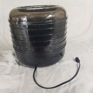 Ronco Food Dehydrator Yogurt Beef Jerky Machine Black 5 Tray Excellent Manual